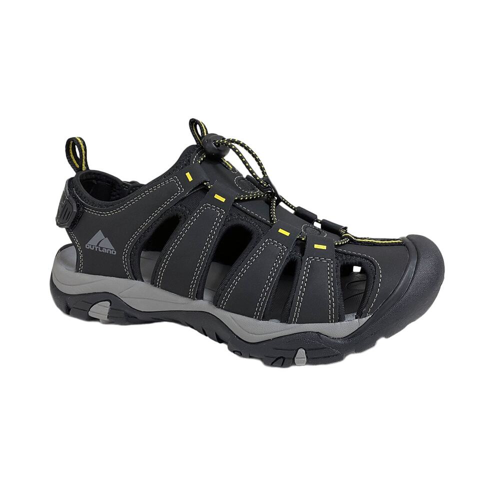 Outland Equinox II Men's River Sandals Hiking Outdoor Black/Gray Size 11